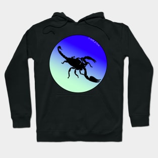 Scorpion Mint Green/Blue Gradient Hoodie